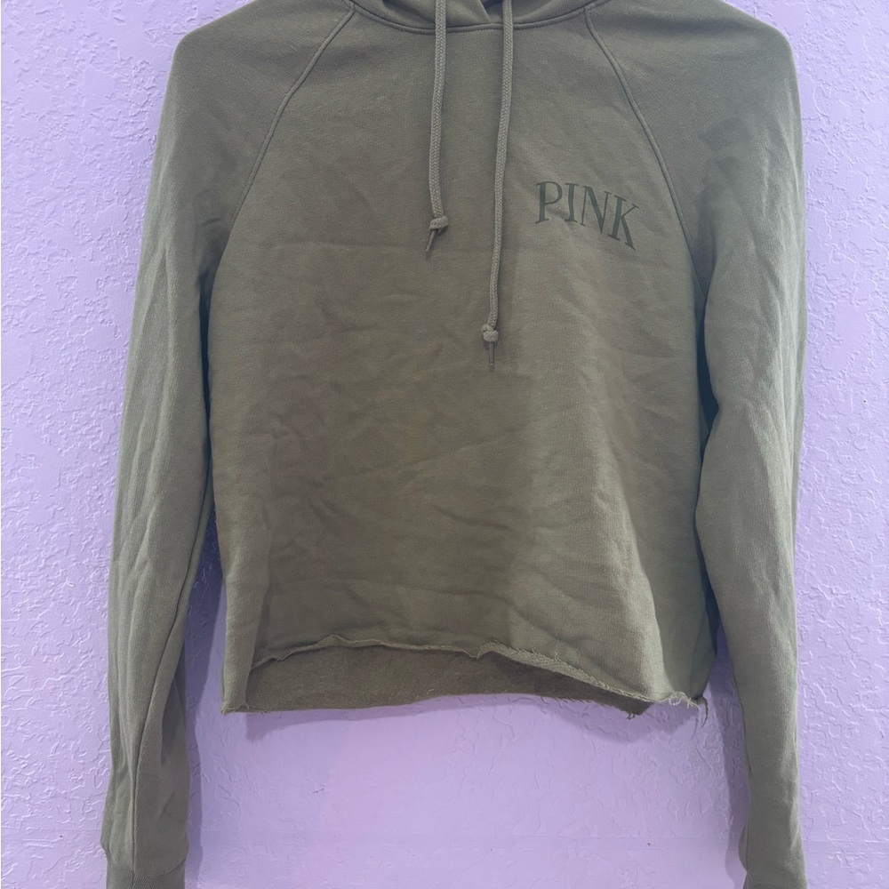 PINK Victoria's Secret Olive Hoodie